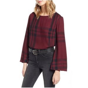 Treasure & Bond Bell Long Sleeve Plaid Shirt - Medium